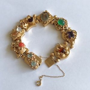 14k Solid Gold Sliding Bracelet, 45 grams